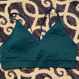 Fabletics bra strappy teal size xl